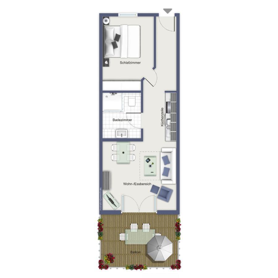 Meeresblick Wohnung 220 Кюлунгсборн Экстерьер фото